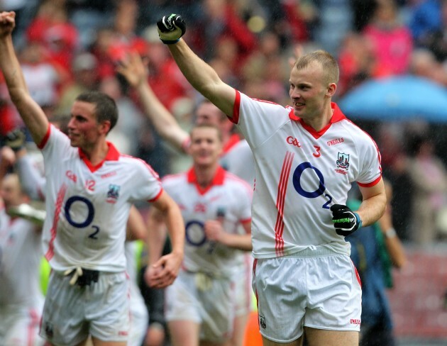 Michael Shields celebrates