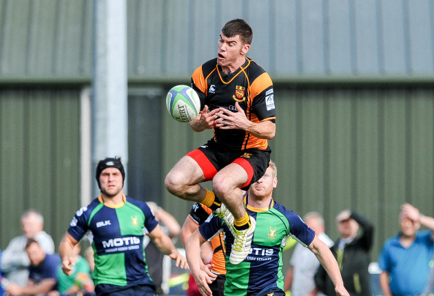 Rory O'Connor attempts to claim a high ball
