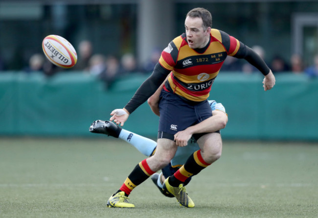 Scott Deasy is tackled by Nick Peters