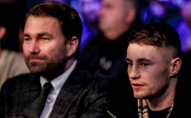 Eddie Hearn and Ryan Burnett