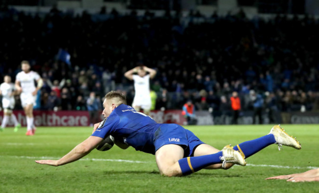 Jordan Larmour scores a try that was the disallowed