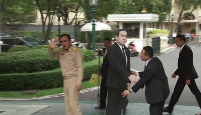 Thailand Cardboard Prime Minister