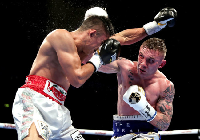 Carl Frampton in action against Horacio Garcia