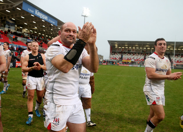 Rory Best celebrates