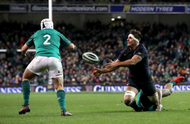 Rory Best, Pablo Matera and Bundee Aki