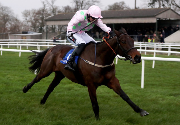 Patrick Mullins onboard Getabird comes home to win