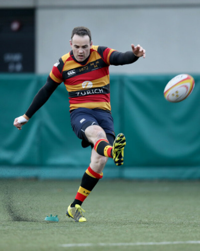 Scott Deasy kicks a conversion