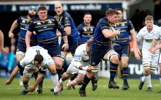 Jordi Murphy breaks free on his way to scoring the first try