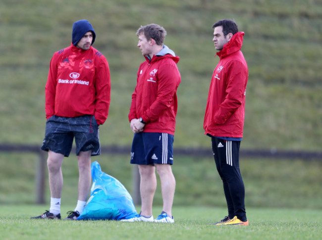 Felix Jones, Jerry Flannery and Johann van Graan