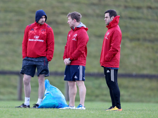 Felix Jones, Jerry Flannery and Johann van Graan