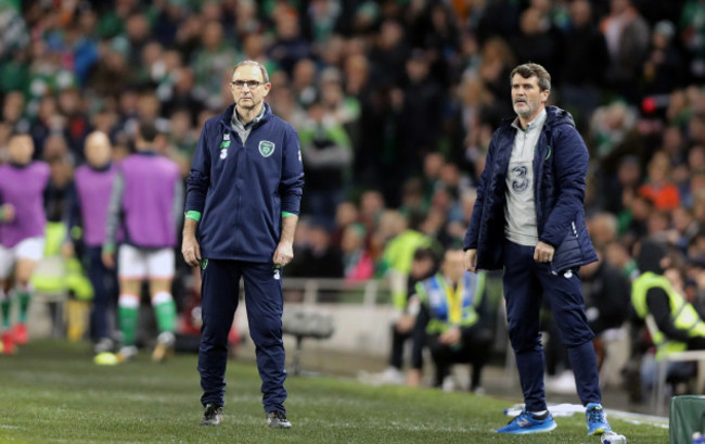 Martin O&rsquo;Neill with Roy Keane