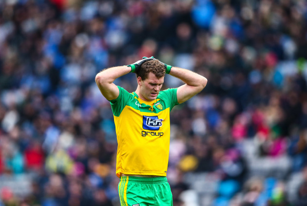 A dejected Eamon McGee