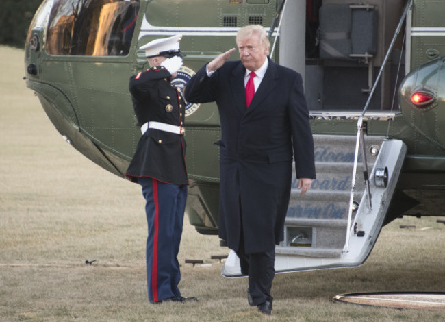 Trump Arrives at the White House