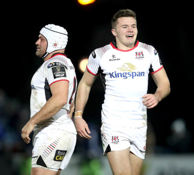 Rory Best with Jacob Stockdale