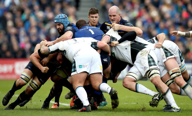 Scott Fardy and Devin Toner during a maul
