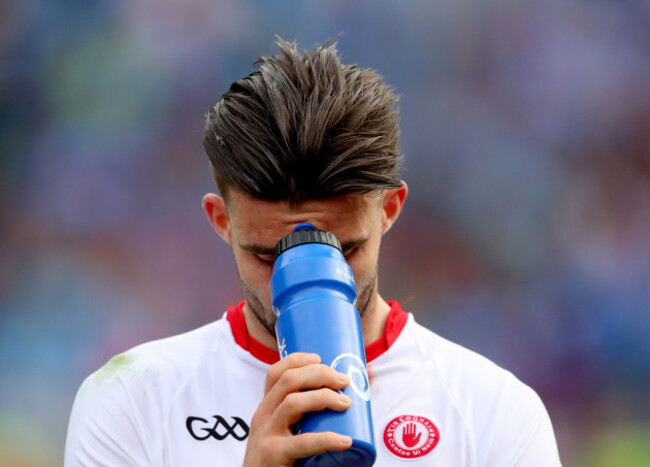 Tiernan McCann dejected after the game