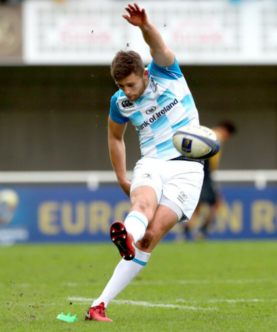 Ross Byrne kicks a penalty