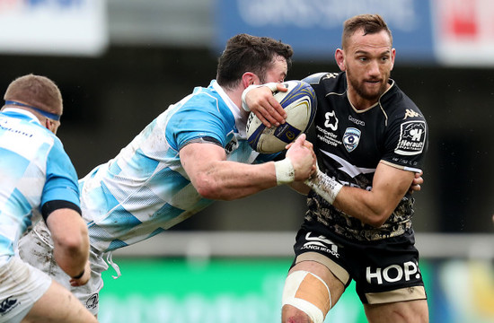 James Ryan tackles Aaron Cruden