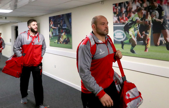 Rory Best and Stuart McCloskey arrive 21/1/2018