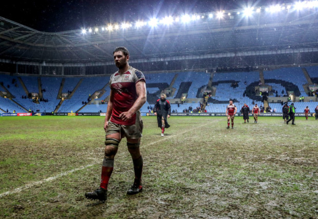 Iain Henderson dejected after the game  21/1/2018