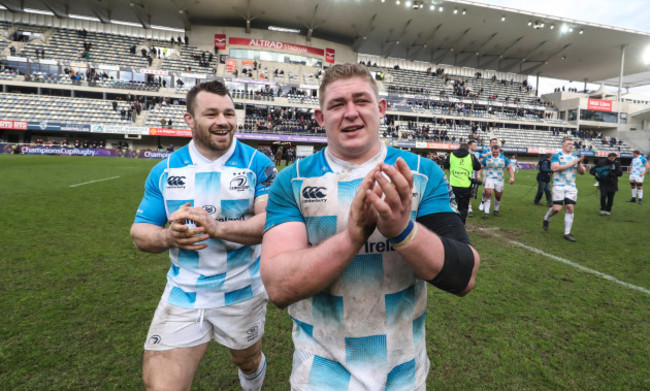 Cian Healy and Tadhg Furlong after the match