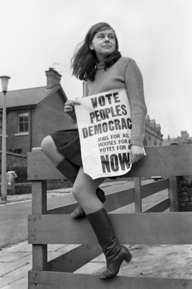 Politics - Britain's Youngest Female MP - Bernadette Devlin - Belfast - 1969