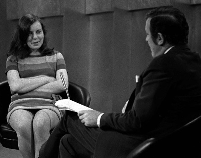 Eamonn Andrews and Bernadette Devlin.