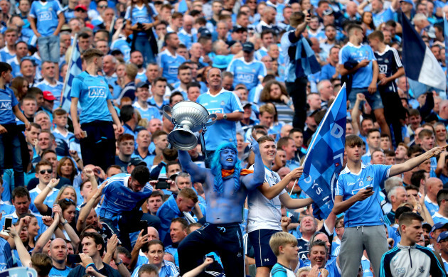 Dublin fans on Hill 16