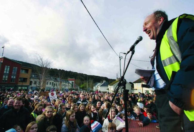 3/2/2013 Protests Against Closing Down Garda Stations