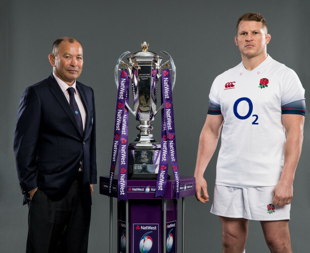 Eddie Jones and Dylan Hartley