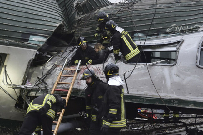 Italy Train Derailment