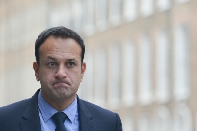 Taoiseach Leo Varadkar SIgns Book of COndolences for Liam Cosgrave