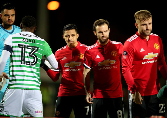 Yeovil Town v Manchester United - Emirates FA Cup - Fourth Round - Huish Park