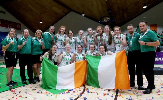 Ireland celebrate after the game