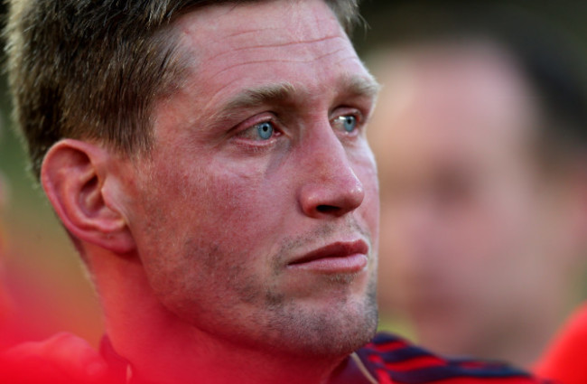 Ronan O'Gara dejected after the game