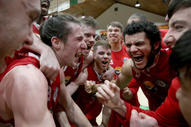 Templeogue celebrate at the final whistle