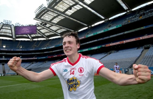 Damien Casey celebrates winning