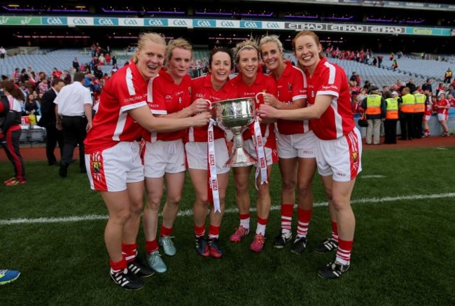 Deirdre O'Reilly, Briege Corkery, Geraldine O'Flynn, Valerie Mulcahy, Brid Stack and Rena Buckley