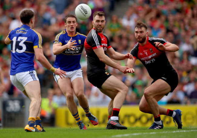 Paul Geaney and Stephen O’Brien with Seamus O’Shea and Aidan O’Shea