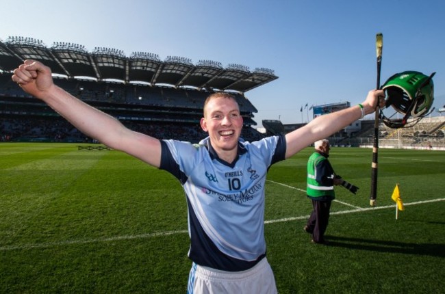 Shane Dowling celebrates after the game