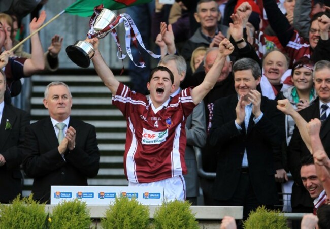 Paul Callanan lifts the cup