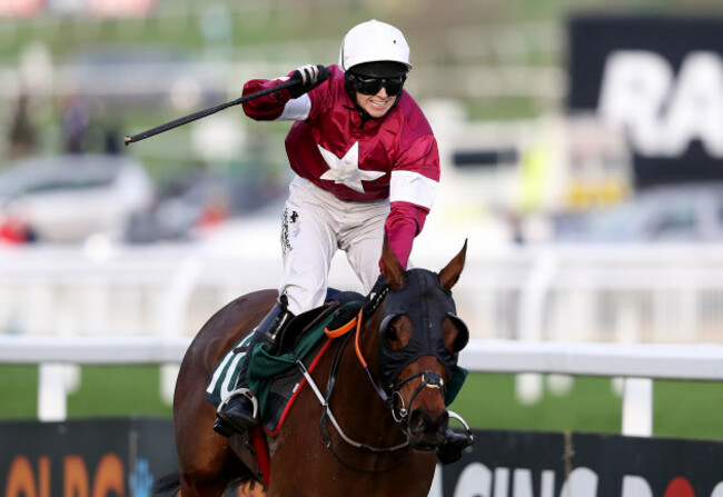 Tiger Roll ridden by Lisa O'Neill wins