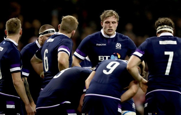 Jonny Gray dejected after conceding a try