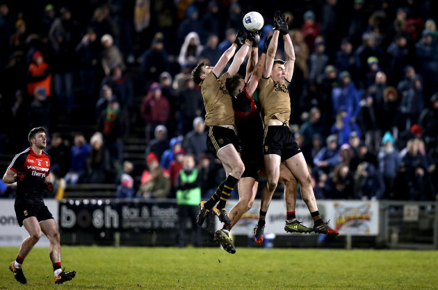 Aidan O’Shea with Paul Geaney and Jack Barry