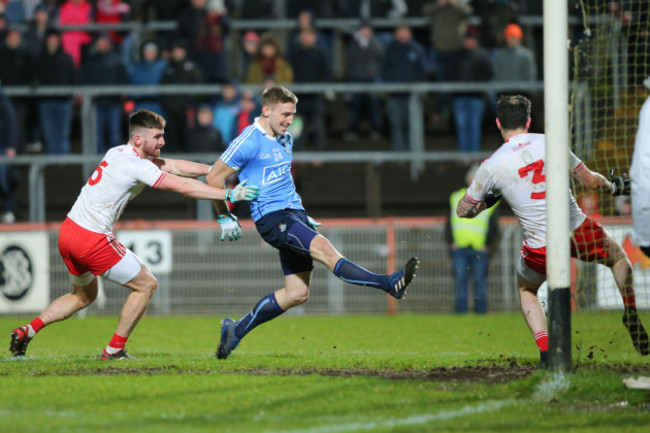 Eoghan O'Gara scores a goal