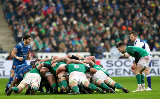 Conor Murray at a scrum