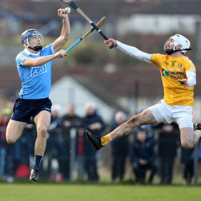 Eoghan O'Donnell in action against Neil McManus