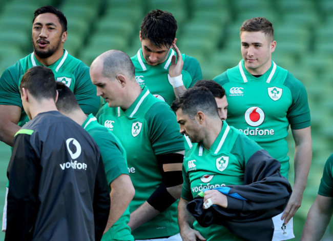 Bundee Aki, Joey Carbery, Jordan Larmour, Devin Toner and Rob Kearney