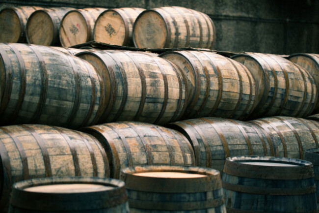 beer barrels stock