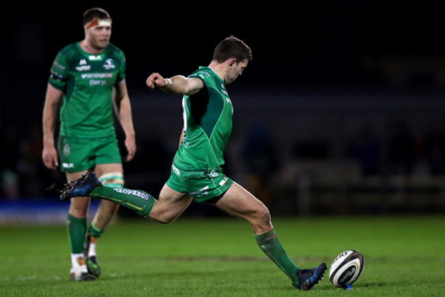 Craig Ronaldson kicks a penalty